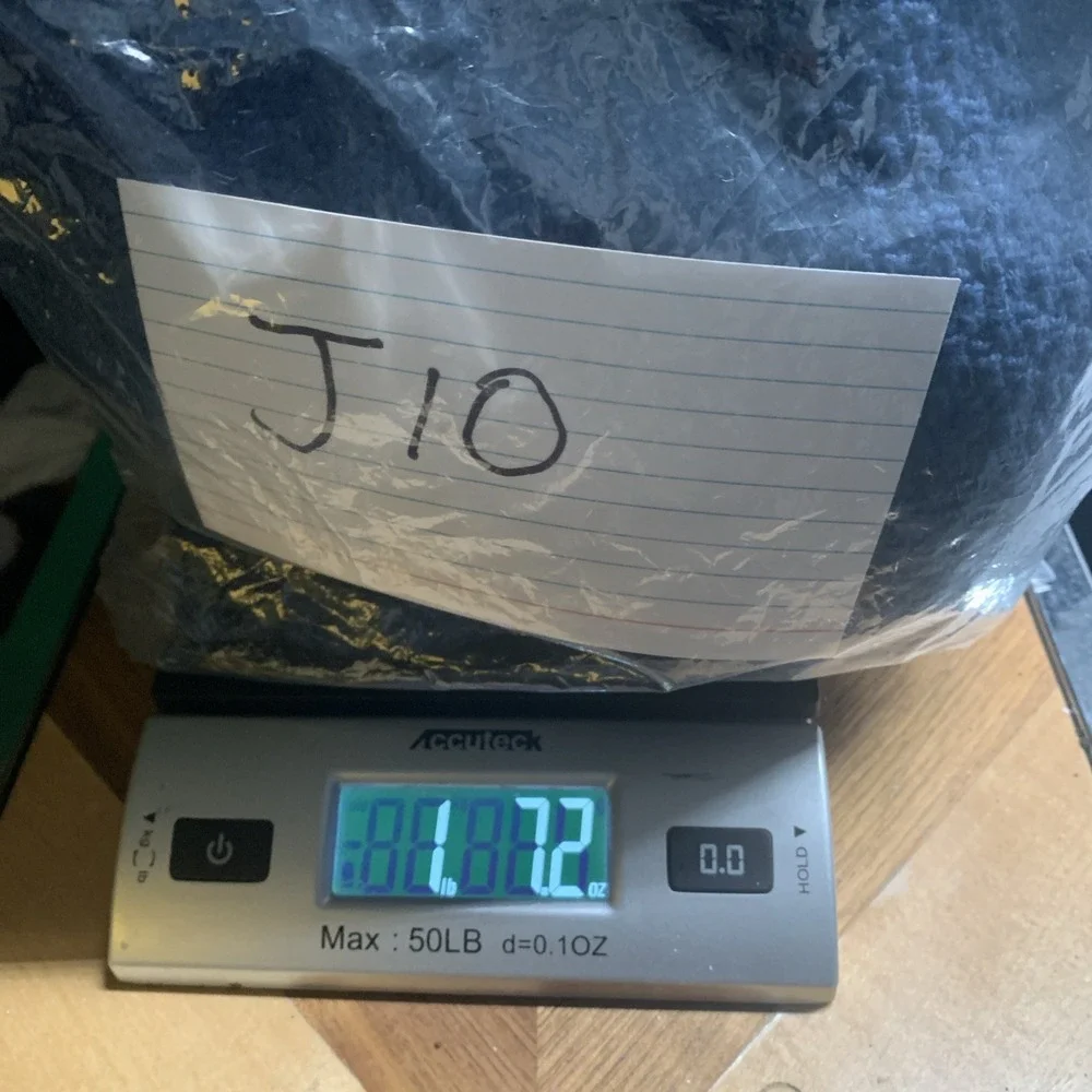 VTG Lord Jeff 100% Cotton Long Sleeve Sweater Size Large Blue Made In USA NEW - Picture 9 of 9